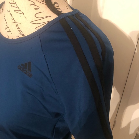 Blue and black adidas active t shirt - Picture 2 of 4